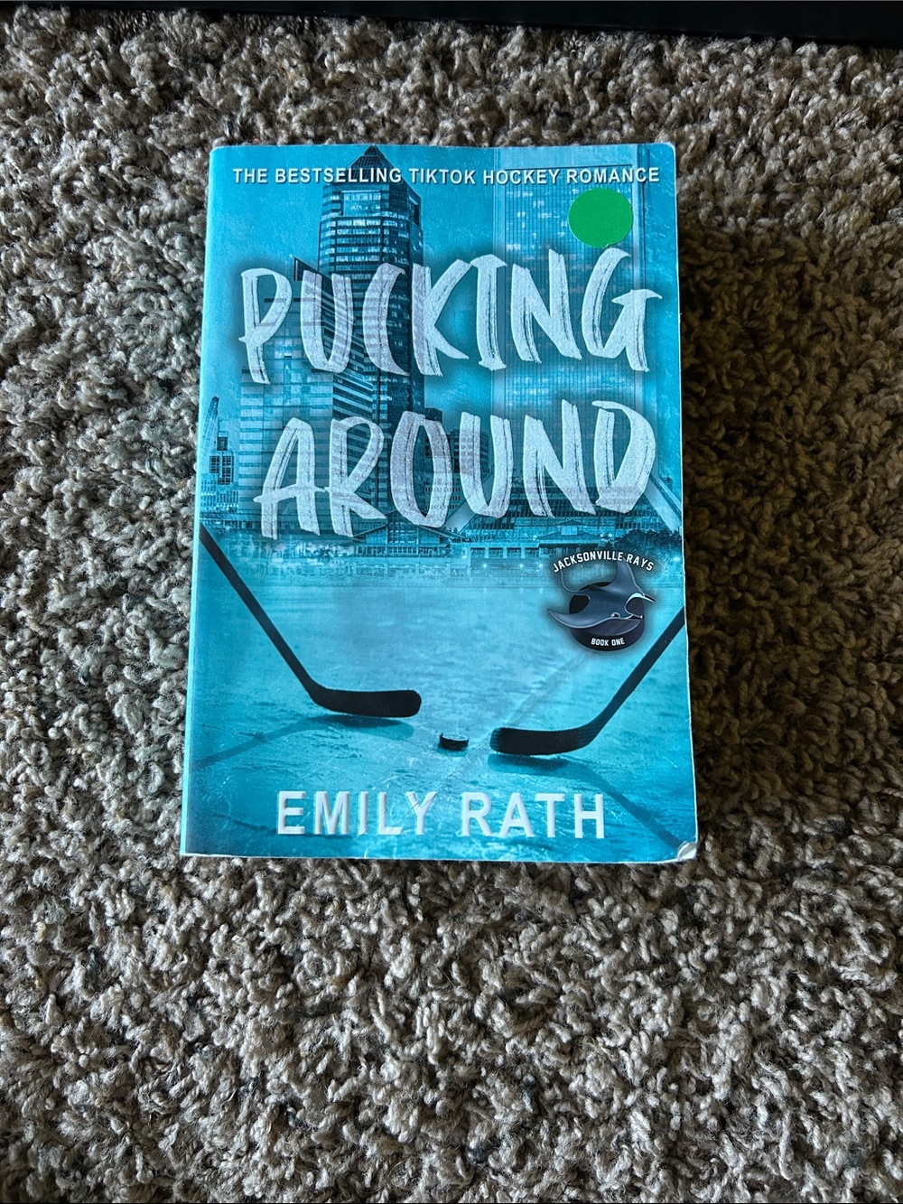 Source Unknown Pucking Around Coffee Table Book - Teal Blue Cover
